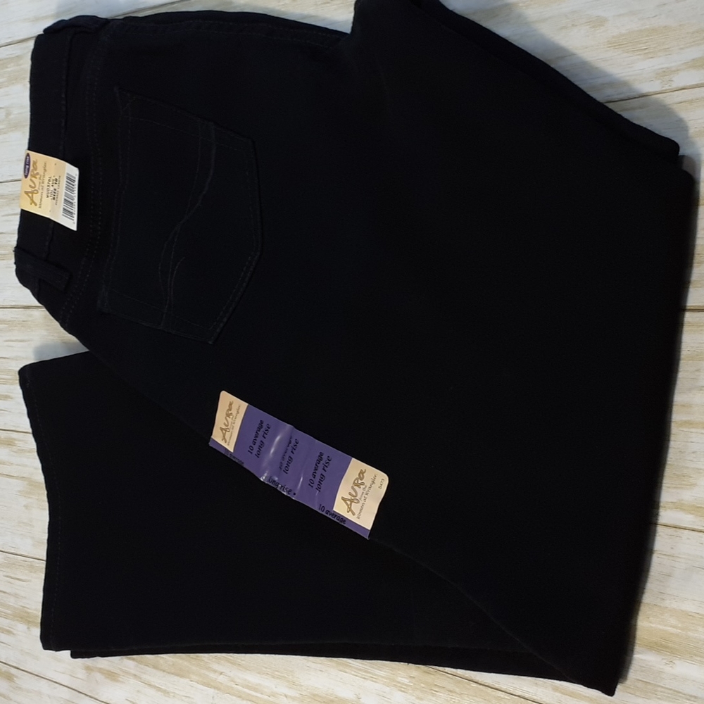 Aura Black Straight Leg Jeans